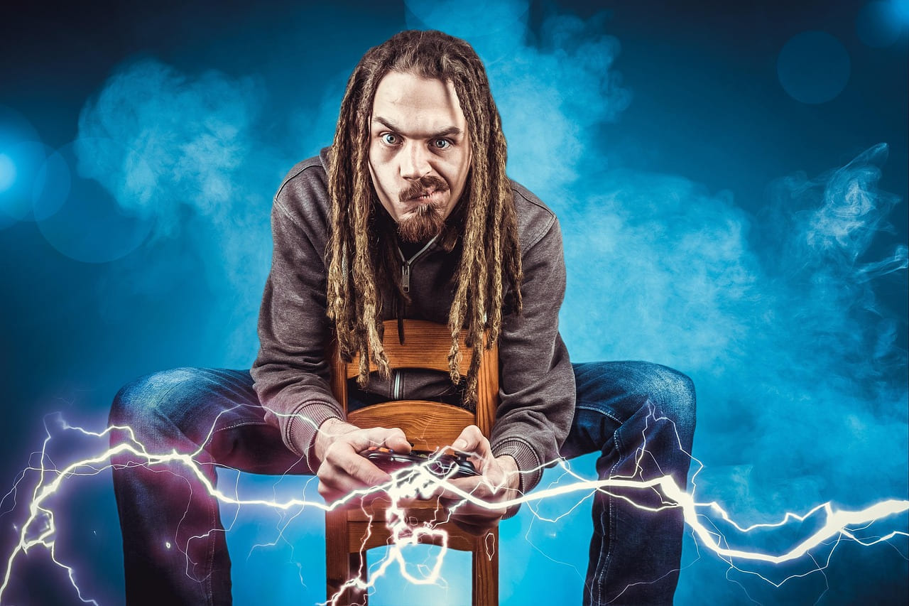 gamer, man, lightning, portrait, to play, fantasy, hobby, xbox, playstation, ps4, console, game, video games, gamepad, controller, gaming, games console, electronics, action, leisure time, human, person, flashes, gamer, gamer, gamer, gamer, playstation, video games, video games, video games, video games, video games on The Loading Screen