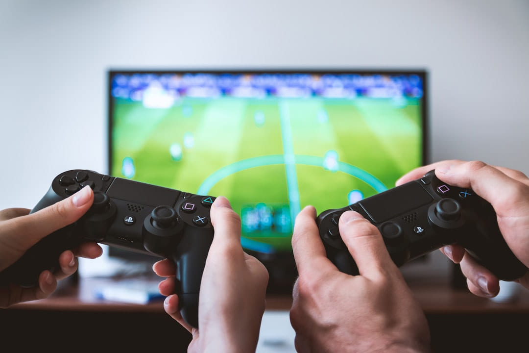 two people playing Sony PS4 game console on The Loading Screen